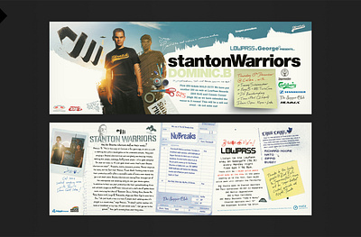 Stanton Warriors Flyer for LOWPASS branding design flyer design freeflow design graphic design illustration impositions logo montage photography