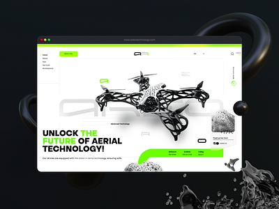 AREO | Unlock the future of aerial technology 3d animation app branding design drone futur graphic design illustration logo ui vector website