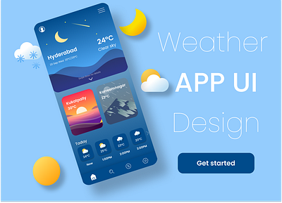 Weather Design #DailyUi dailyui graphicdesign weatherdesign