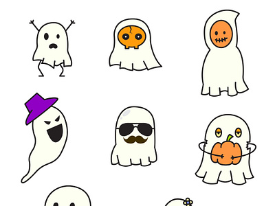 Spooky Cute Ghost ghost clipart