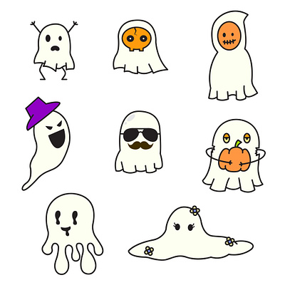 Spooky Cute Ghost ghost clipart