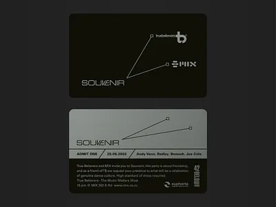 Souvenir Comp Card branding design graphic design illustration logo typography vector