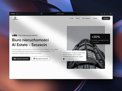 Real estate hero section website design hero section home page real estate ui website