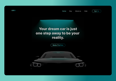 Car Booking Website Landing page UI Design booking website car booking car booking landing page figma landing page logo modern fesign online car booking ui ui car booking design ux website