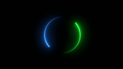 Colorful Circles animation on Black Background geometry