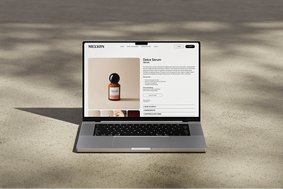 MELYON — Design Concept beauty brand identity branding design graphic design minimal modern portfolio skincare ui visual