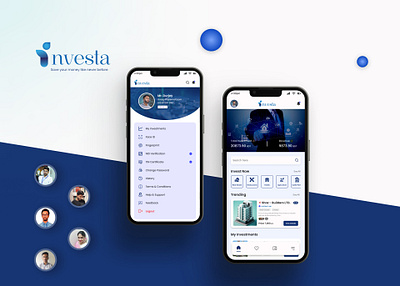 INVESTA (UI/UX Case Study) 2024 adobe xd app design app ui application branding case study figma figma design finance financial investment prototype top ui design ui ui design uiux uiux case study ux ux research