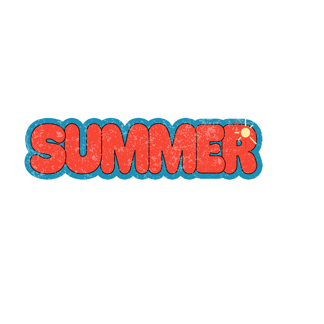 Summer Giphy 2d 2d animation animation design illustration lettering motion design motion graphics type animation ui