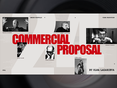 Commercial proposal design banner commercial proposal font graphic design poster presentation production uiux designer video production webdesign