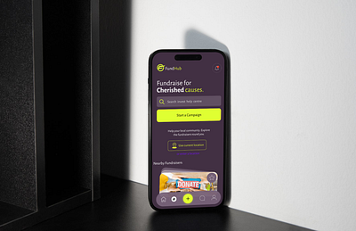 FundHub - Fundraiser Mobile App UI Design branding figma fundraiser illustration mol template ui ui design ux wordpress