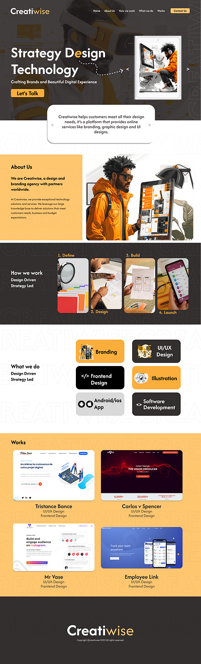 Website Landing Page branding graphic design ui