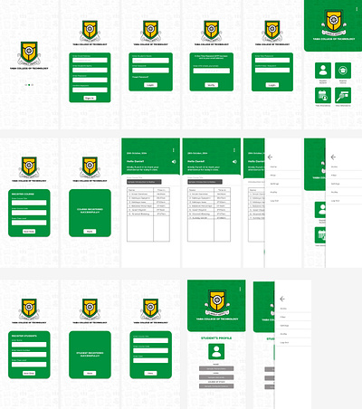 Tertiary Student Attendance branding graphic design ui