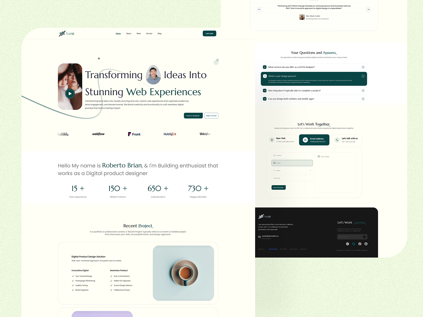 A Portfolio Design for the Modern UI/UX Designer by Arman Hossain Somoy ...