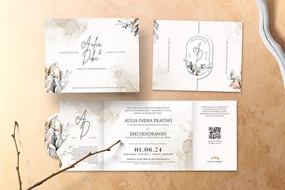 Wedding Invitation - Desert Theme branding desert graphic design invitation print design wedding