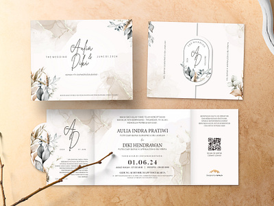 Wedding Invitation - Desert Theme branding desert graphic design invitation print design wedding