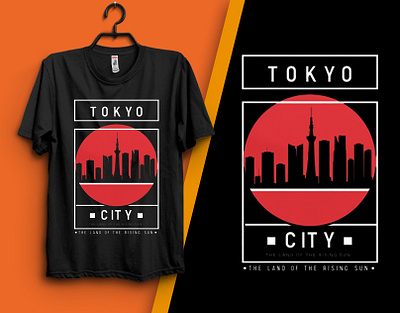 tokyo city t-shirt design apparel apparel design geomatric graphic design illustration shirt shirt design t shirt tshirt design typography