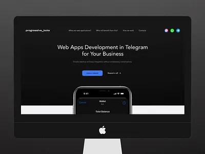 Progressive_bots landing page animation landing minimal motion ui web