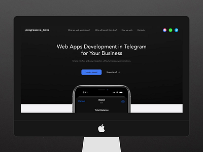 Progressive_bots landing page animation landing minimal motion ui web