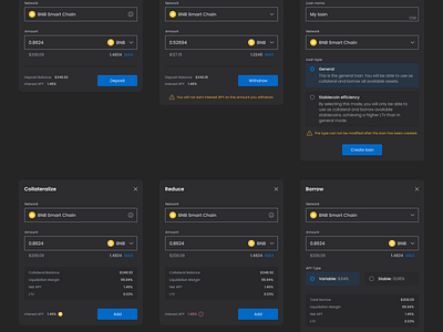 The pop-up functions in the Folks Finance desktop version app graphic design ui ux