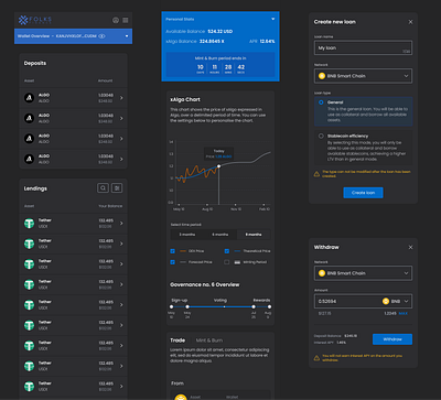 Folks Finance App - Mobile version app graphic design ui ux