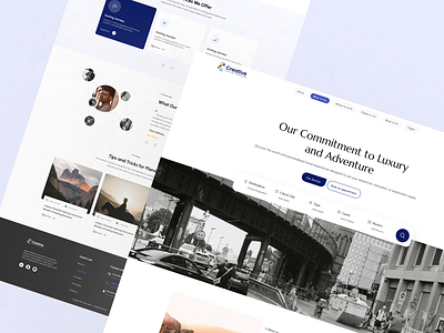 Travel Agency Website UI Design bookinginterface branding dribbbledesign travelagency travelwebsite ui userexperience webdesign