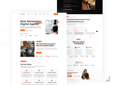 Digital Agency Website UI Design creativeagency digitalagencywebsite modernwebdesign nextgendesign ui ui design ui ux webdesign