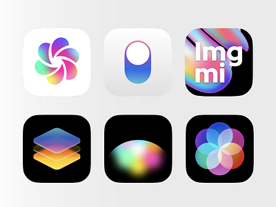 App Icons for photo editing application app icon icon logo mobile photo edit app ui