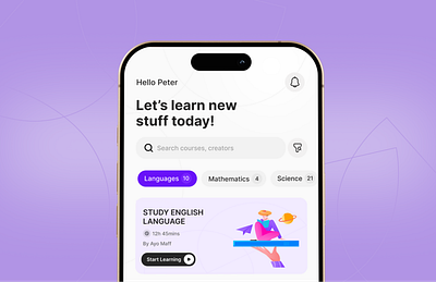 EDUCARE education mobile design ui