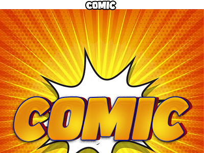 comic text effect cover design graphic design photoshop post