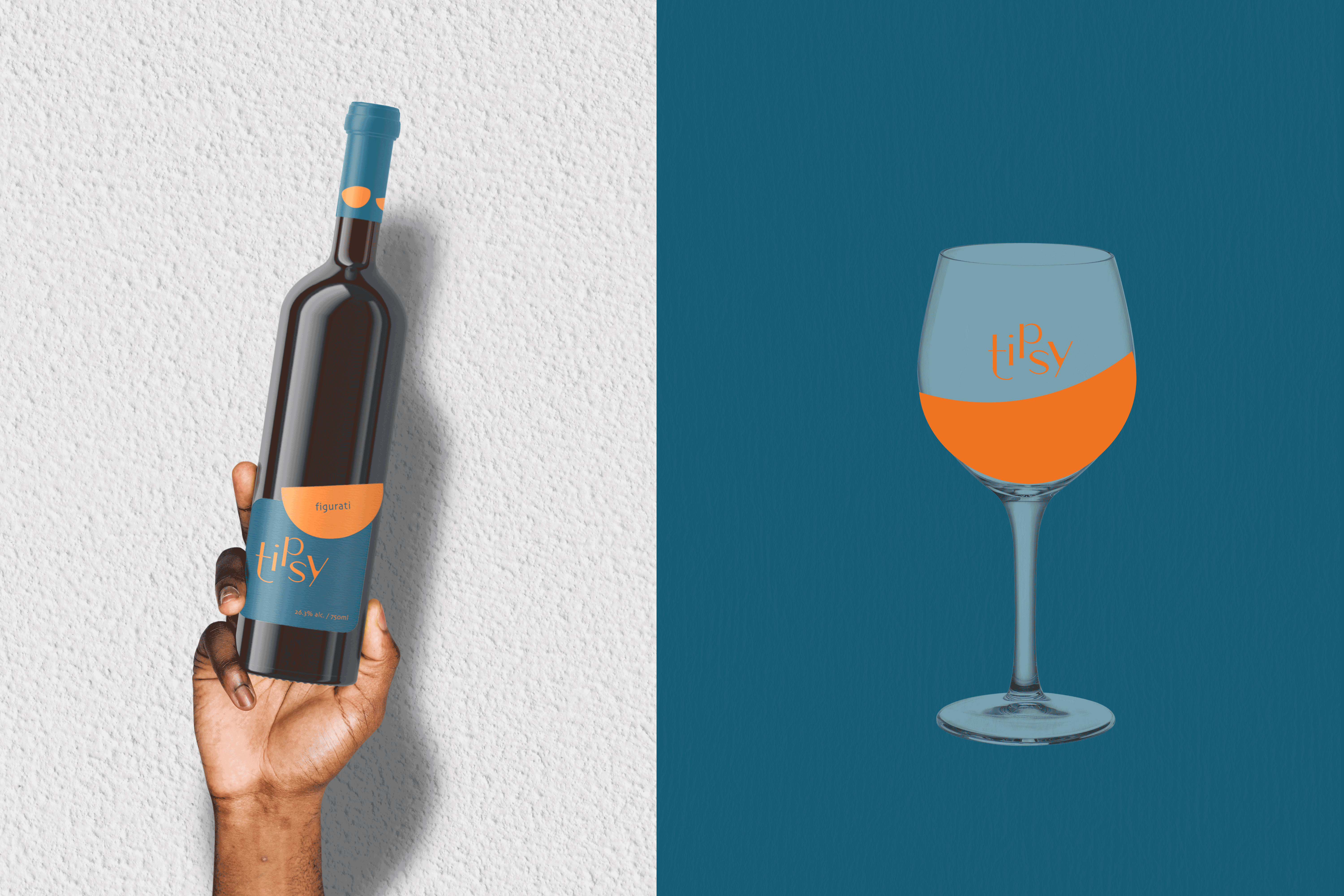 Tipsy branding design graphic design illustration typography ui