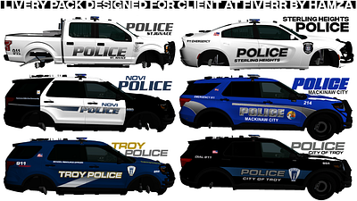 I made Livery pack for different Fivem pd Vehicles. design fivem gaming graphic design gta gtaroleplay