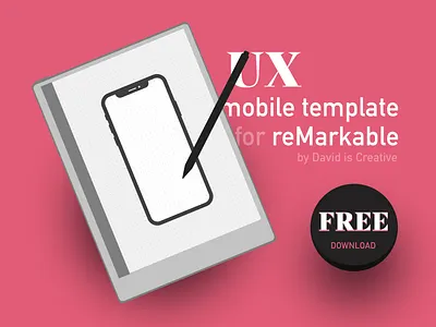 UX template for reMarkable download free remarkable ressource ressources screens template ui userflow ux wireframes