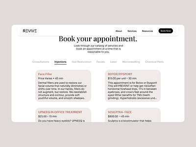 Book Appointment dailyui design logo minimalism ui ux web