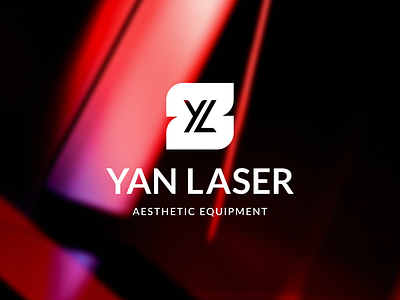 YAN(G) Laser Logo Design aesthetic branding clean design graphic design illustrator laser lettering logo logo creation logo design logo simple logotype minimal red simple logo tattoo ui vector white