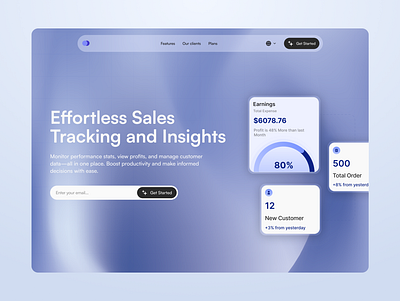 Sales Tracker Marketing Software for Business analytics business insights landing page leads pagina web saas website sales sales analytics sales tracker sales website salesforce sitio web software tool track web design webdesign website