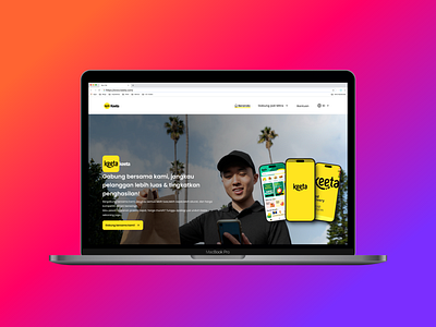 Keeta Food Order and Delivery Website ui