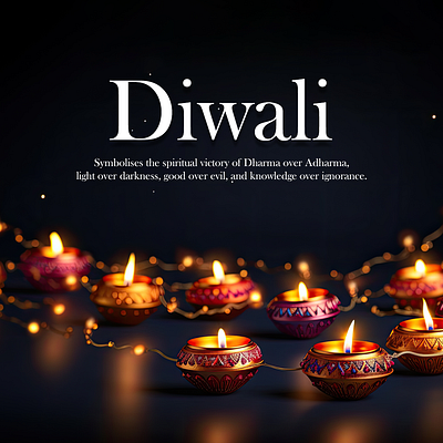 Diwali poster graphic design