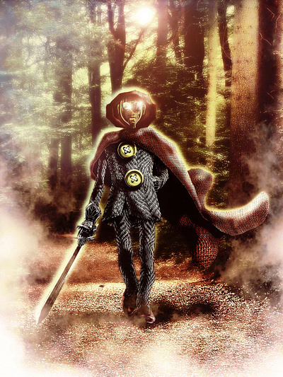 The walker adobe photoshop bookart character design comic art digital art graphic design illustration photoshop