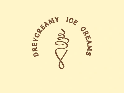 Dreycreamy Ice Creams brand identity brand identity branding creative design design graphic design illustration logo logo design vector vector art vector illustration