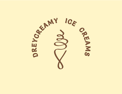 Dreycreamy Ice Creams brand identity brand identity branding creative design design graphic design illustration logo logo design vector vector art vector illustration