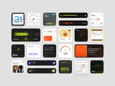 iOS Widgets - Awesome features app awesome clean colourful design featured ios kit macos minimal toufiq ui uikit uiwidgets unique userfriendly userinterface ux visual widgets