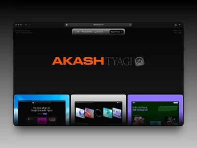 Portfolio update 👨‍💻 3d abstract animation branding dark framer illustration landing portfolio typography ui