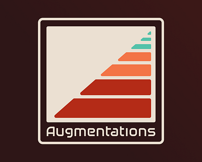 Augmentations Branding branding logo logotype retro