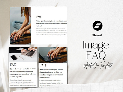 Showit Image FAQ Template showit showit addon showit canvas showit template showit website