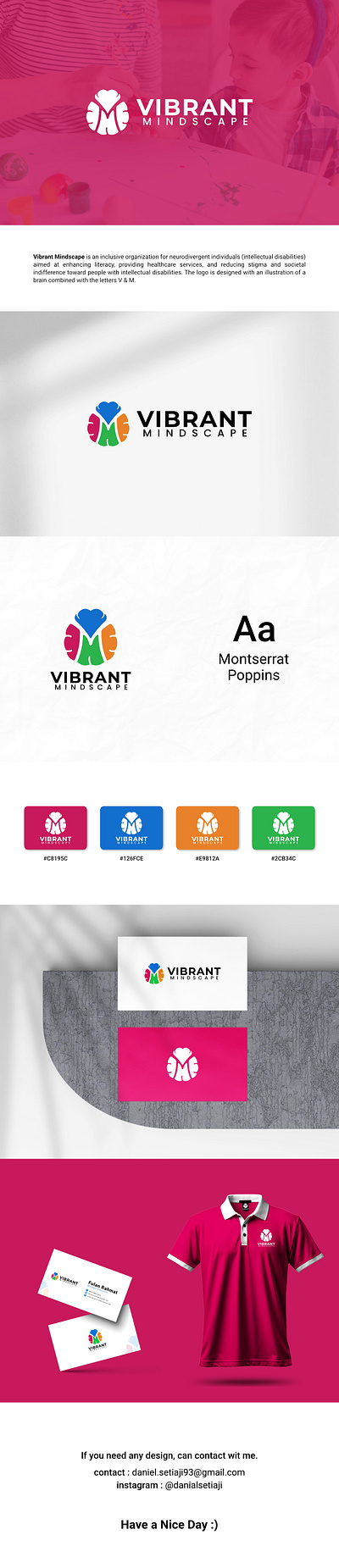 Logo Vibrant Mindscape branding graphic design identity logo logo branding logo identity visual