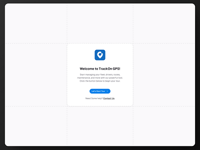 Welcome - Trackon GPS app design clean creative design gps ui welcome welcome message