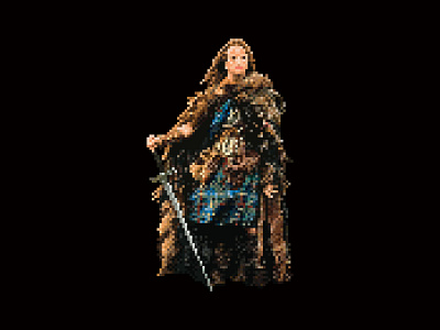 Pixel MacLeod art fantasy highlander highlands illustration illustrator pixel pixelart scifi scotland sword vector warrior