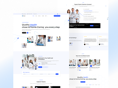 Medical Website Landing page design. appointment doctor ui design landingpage medical medical landing page ui design ui ux ux design