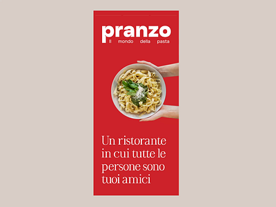 Pranzo: media animation brand branding design graphic design identity illustration italy logo media restaurant stories