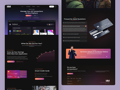 Fintech Landing Page 💻💸 b2b bmvsi credit card dribbbleshots ewallet finance financialservices fintech fintech website fintechapp fintechdesign landing page landingpage modern payments responsivedesign saas uiux web design website